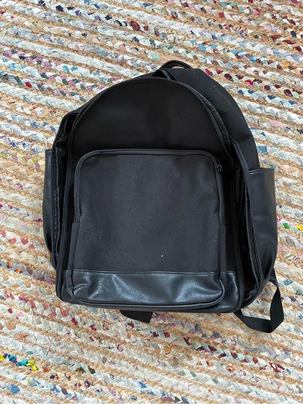 BEIS Black Backpack with Front Pocket